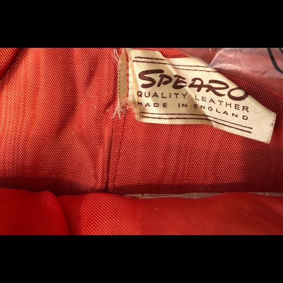 Vintage SPEARO Made In England red handbag - Picture 2 of 15